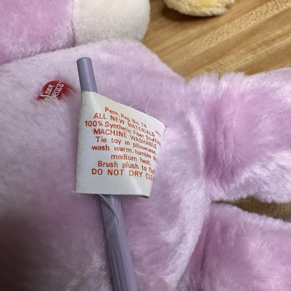 Vintage Care Bears Plush Toy 4pc Lot Good Luck, Tenderheart, Share, Funshine Toy - Picture 10 of 16